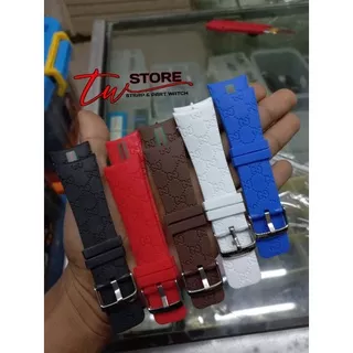 Tali Rubber jam tangan Gucci digital Tali karet Jam tangan Guci baut