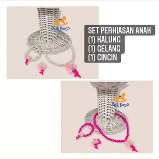 [PILIH WARNA] SET PERHIASAN KALUNG GELANG CINCIN ANAK PERHIASAN ANAK AKSESORIS ANAK PEREMPUAN