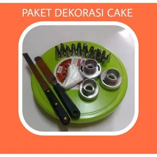 Paket Hemat Cake Dekorasi Kue Tart L01 Paket Dekorasi Kue