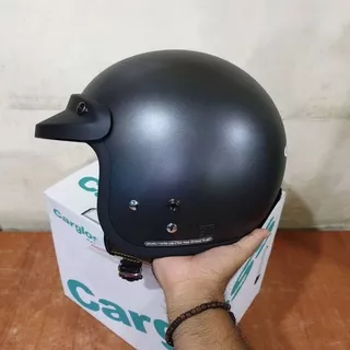 HELM CARGLOSS RETRO ARMY GUNMETAL DOFF HELM BOGO HELM KLASIK HELM VESPA HELM RETRO CARGLOS GUN METAL