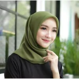 DAHJBSTORE - Hijab Segi Empat / Bella Square / Jilbab Segi Empat - Army