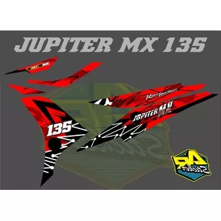 Striping Jupiter Mx 135 Striping Mx New Sticker Jupiter Mx Stripping Stiker Mx Sticker jupiter mx SIMPLE RACING KODE 019