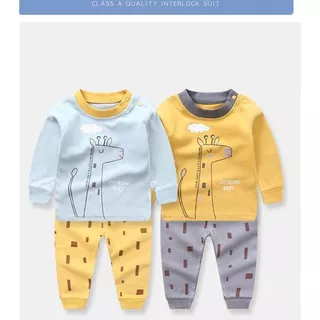 Pakaian Anak Laki-Laki Bayi piyama katun kartun Baju Tidur Baby Jumper Bayi v19