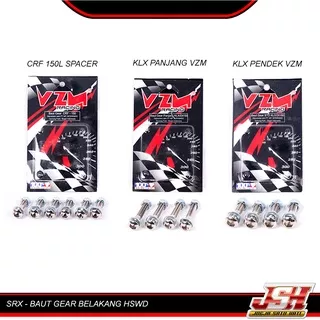 Baut Gear Belakang SRX CRF 150L Spacer / Baut Mur Gir KLX VZM