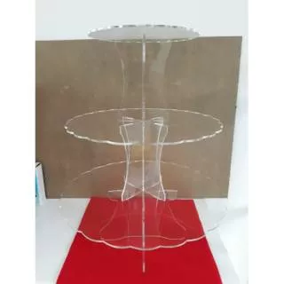 3 susun 4mm Tier # rak # stand # cup cake # cupcake akrilik / acrylic