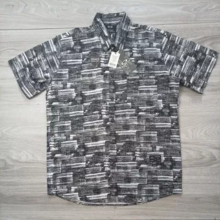 (BIG SALE ) KEMEJA PRIA LENGAN PENDEK VOLCOM ORIGINAL BM GROSIR PRINT MOTIF DISTRO SURFING PREMIUM POLOS OVERSIZE