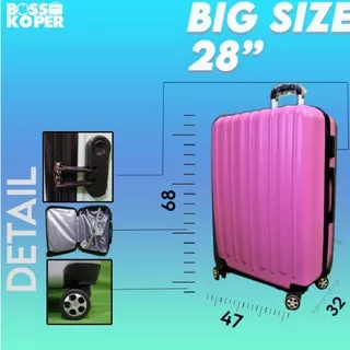 Koper besar 28 inch koper import-koper fiber-ukuran bagasi-koper hardcase-koper anti air (KODE L319)