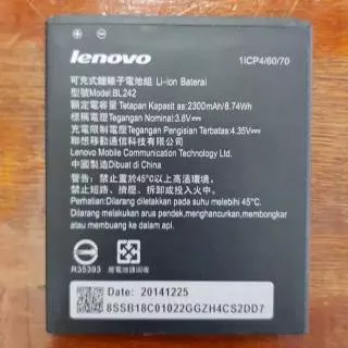 Baterai Original Lenovo A6000/BL242 Battery Batre