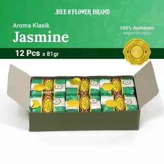 Bee Flower Import Jasmine ( 81 gr x 12 pcs) - Sabun Tawon Original 81 gr