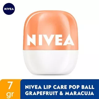 NIVEA Lip Care Pop Ball [7g] Orange Grapefruit & Maracuja 7gr Original