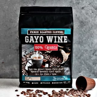 Arabika Gayo Wine 1KG - Bubuk / Biji - Aceh Gayo Arabica Coffee 1 KG