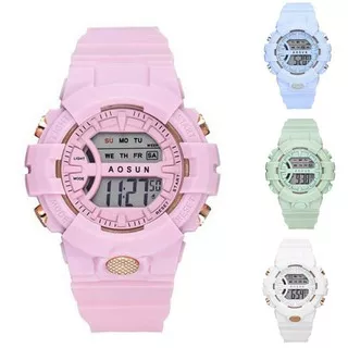 Jam tangan wanita pria digital jam tangan led sport anti air watch g shock wanita pria cewek 16