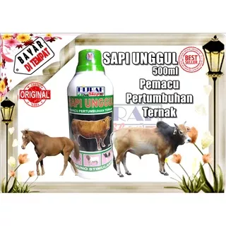 Obat Sapi Obat Ternak Vitamin Sapi Vitamin Ternak Meningkatkan Pertumbuhan Sapi Kuda Kambing Ternak Merangsang Nafsu Makan Cepat Besar Sehat Gemuk SAPI UNGGUL - Kemasan 500ml - Hijrah Pet Shop