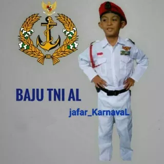 BAJU TNI AL PUTRA/BAJU TNI AL ANAK/BAJU KARNAVAL TNI AL Baju seragam karnaval Profesi TNI AL PUTRA / Kostum Angkatan Laut / Termurah