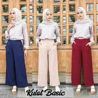 KULOT BASIC | CELANA PANJANG KULOT | KULOT CREPE HQ | KULOT CREPE | KULOT MURAH