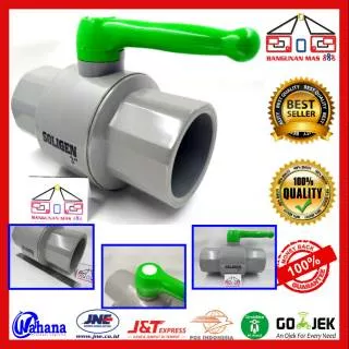 STOP KRAN 4 INCH SOLIGEN PVC BAGUS - STOP KRAN PLASTIK - BALLVALVE PVC MURAH - BALLVALVE SOLIGEN