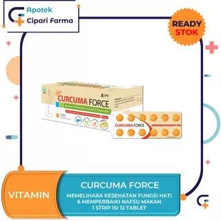 Curcuma Force Memelihara Kesehatan Fungsi Hati 1 Strip @ 12 Tablet