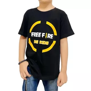 [S,M,L] Atasan Kaos Anak Oblong Laki 1-8 thn GAME BULAT HITAM Tsaiby Grosir Ecer Baju Anak elysium