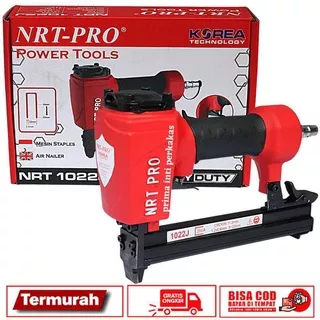 STAPLES ANGIN 1022J Air Staples Mesin Staples Paku Tembak Staple Gun NRT-PRO staples tembak 1022 J HD Air Nail Gun Nailer Alat Paku Tembak U Staples Stapler Angin Mesin 1022J HD - staples -