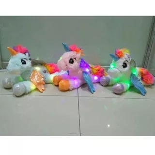 Jadilah Yang Pertama Boneka Unicorn Pony Poni LED Lampu Bisa Nyala ??[??r?ngf?eld]??