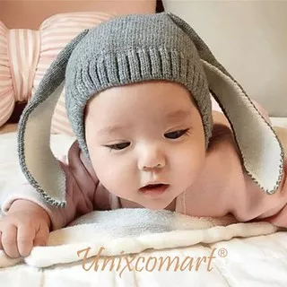 Topi Kupluk Anak Bayi LONG EARS Rabbit Ears Cap Telinga Panjang Kelinci