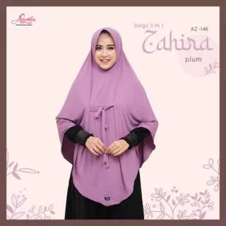 Bergo 3in1 zahira by azamka/bergo hijab kekinian/jilbab terlaris