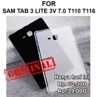 TPU case Samsung Tab 3 Lite 3v 7.0 T110 T116 softcase casing cover silikon slim matte ultra thin