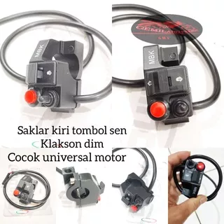 Variasi Saklar Kiri Tombol lampu dim klakson sein sen set dudukan spion  waterproof universal motor impor, saklar kiri, saklar kiri motor, saklar motor, saklar kiri variasi, saklar kiri  RX king, satria Fu, Vixion, cb150r, R15, KLX, Crf, Tiger, Scoopy