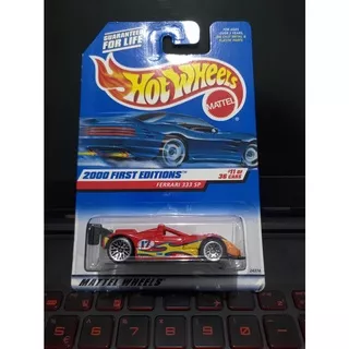 Ferrari 333 SP 1st Edition Blue Card Hot Wheels