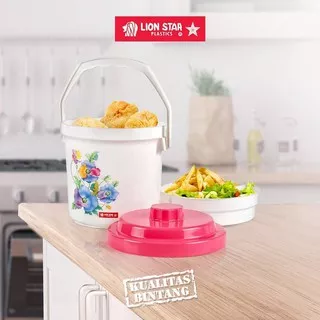 Rantang Tunggal Plastik Kecil R-7 Tempat Bekal Lion Star Kotak Lunch Box Tempat Soto/ Sop Murah