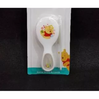 Sisir bayi disney pooh sisir baby rattle brush & comb WTP 09 -005 Y1