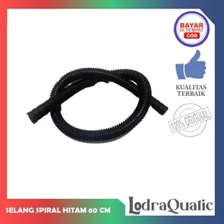 SELANG SPIRAL HITAM UKURAN 60CM SELANG POMPA AQUARIUM SELANG POWER HEAD AQUARIUM SELANG AQUASCAPE SELANG AQUARIUM