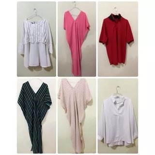 preloved kaftan gamis bigsize bigsize midi dress bigsize kaos bigzise jumbo Ld 140 ex ellafashionshop abaya uniqlo zara H&M