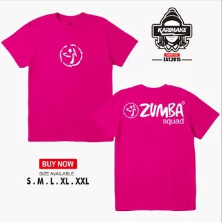 Kaos Baju ZUMBA SQUAD FITNESS Design 2 Kaos Senam Aerobic Kaos Sport - Karimake