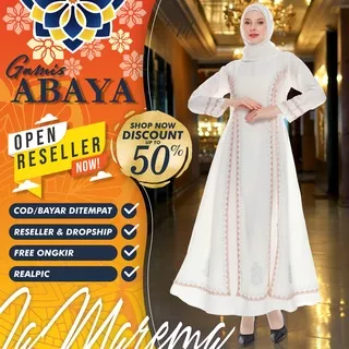 [ LAMAREMA ] Gamis Putih Wanita / Abaya Putih /  Gamis Warna Putih / Baju Gamis Putih / Gamis Putih Terbaru Modern Elegan / Baju Gamis Warna Putih / Gamis Turki / Abaya Putih Turkey / Gamis Abaya Putih / Abaya Arab / Abaya Turki / Abaya Turki Putih