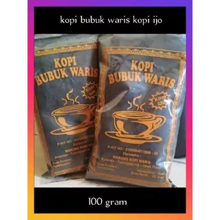 Kopi bubuk waris kopi ijo 100 gram / kopi cethe warung kopi khas Tulungagung