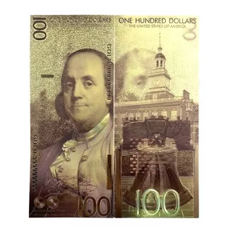 MASTERPIECE GOLD FOIL 100 USD BENJAMIN FRANKLIN