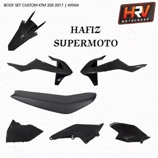 COVER BODY SET KTM 250 2017 COVER BOX ACCU SPAKBOR BELAKANG SIDE PANEL L R COVER TANGKI SAYAP DEPAN KTM 250 2017 SEADEL JOK KTM 250 2017 PRODUK SESUAI DENGAN GAMBAR HRV