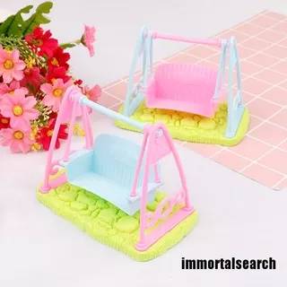 (IMO) Swing Set For Doll Girl Doll Toy House Furniture Accessories