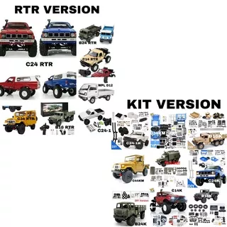 WPL RC Car Truck C24 C14 C24-1 B24 B16 C34 D12 RTR 1/16 RC Adventure Offroad WPL B14K B24K C14K B36K C44KM C24K B16K C34KM C24-1K Kit Version Kit Metal