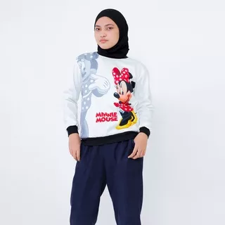 SWEATER WANITA MINNIE MOUSE ABU / SWEATER DISNEY CUTE / SWEATER HITS-Marché (SS28MNA)