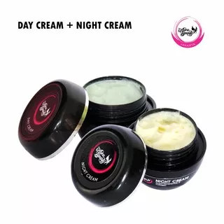 AURA BEAUTY - Paket Hemat Day Cream &  Night Cream Krim Pagi Malam Perawatan Pelembab Wajah BPOM