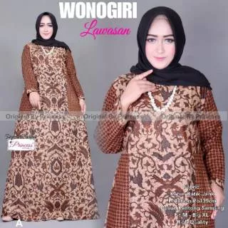 Wonogiri Dress Batik | Gamis Batik | Dress Batik