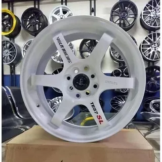 VELG RACING TE37 SL RING 15 COCOK UNTUK BRIO AGYA AYLA CALYA AVANZA XENIA DAN MOBILIO