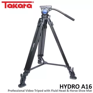 Takara Hydro A16 Professional Video Tripod Fluid Head & Horse Shoe Mat