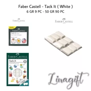 FABER CASTELL TACK IT 9 PC 6 GR / TACK IT 90 PCS 50R - ADHESIVE GLUE / LEM SERBAGUNA WHITE