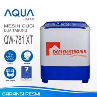 Mesin Cuci 2 Tabung Aqua Japan 7 kg QW781XT SUMEDANG ONLY