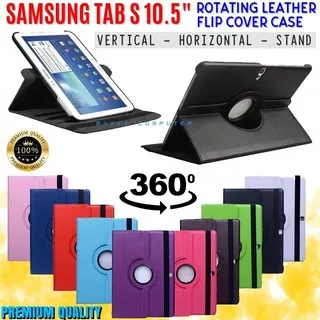 Samsung Galaxy Tab S 10.5 Inch T805 T800 Rotary Bookcover Flipcover Flipcase Flip Case Casing Cover