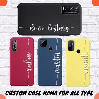 [Custom Case Nama] Bahan Softcase Tpu Lembut For All Type Oppo/Vivo/Realme/Samsung/Iphone/Infinix/Xiaomi