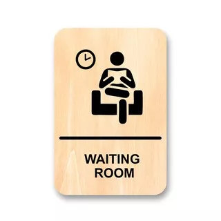 waiting room wall decor - dekorasi dinding area tunggu - sign system waiting room